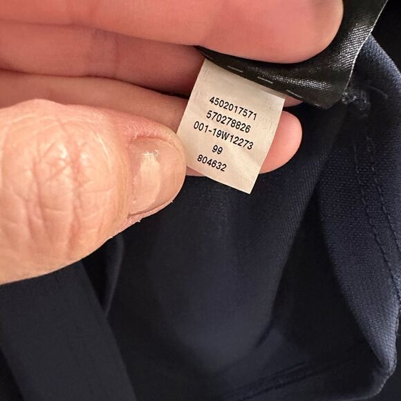 WHBM Navy Wrap Surplice top size medium - Picture 5 of 5